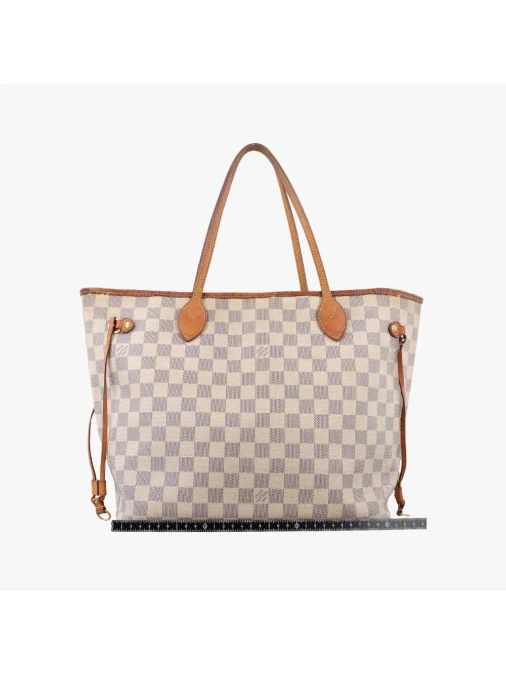 Louis Vuitton Neverfull MM Azur Damier Canvas Tote